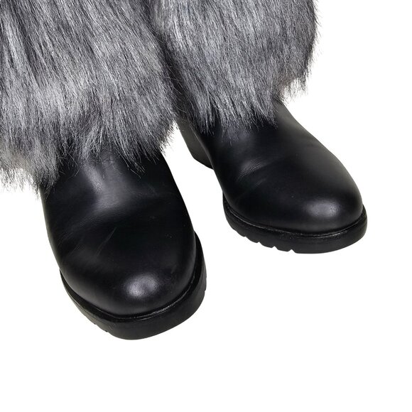 SOREL "Park City" Waterproof Black Leather Faux Fur Wedge Boots | US 8.5 | $300 - Picture 4 of 9